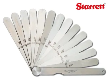 STARRETT 467M Feeler Gauge 13 Piece Set 0.04-5mm STR467M
