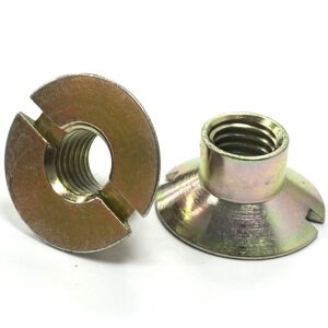Slotted CSK Nuts - Yellow