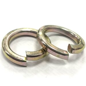 Square Section Spring Washers - Yellow Zinc Plated YZP