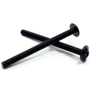 Cross Slotted PZ2 Handle Screws - Black Passivated