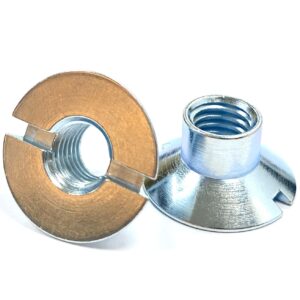 Slotted Countersunk Nuts -BZP