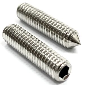 M12 Socket Set Screw Cone Point Grub A2 Stainless Steel