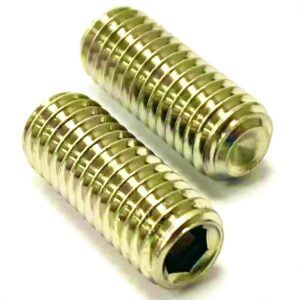 Socket Setscrews Cup Point - Yellow Zinc Plated