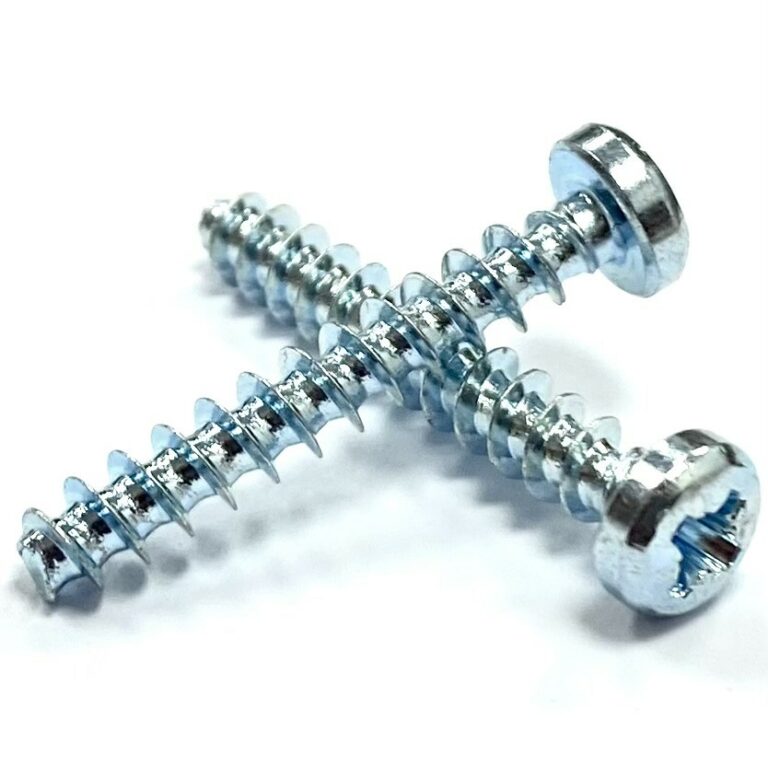 4.0 x 30mm Pozi Pan Thread Forming Screws for Plastic – Bright Zinc ...
