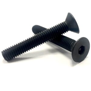 Security Machine Screws - Pin Hex Countersunk BLACK Stainless Steel A2