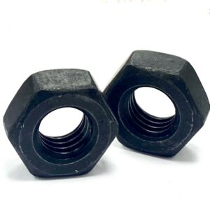Hexagon Full Nuts - Metric BLACK Stainless Steel A2