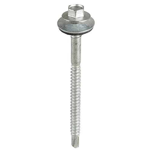 Evolution 5.5 x 135mm Composite Panel Tek Screws BMTSBWHT5.5-135-3 - Composite Panel Screw + 16mm Washer TEK3 for Light Steel Section 1.2mm to 3.5mm BLACK A2 BiMetal