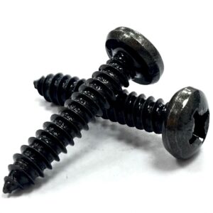 Micro Pozidriv Pan Head Self-Tapping Screws BLACK Stainless Steel A2