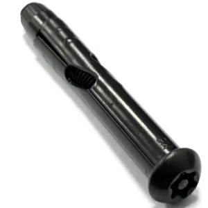 Pin Torx Button Head Security Sleeve Anchor - BLACK Stainless
