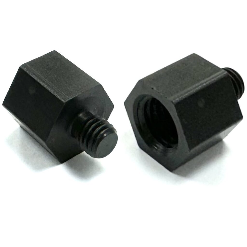 M8 to M6, Thread Rod Reducer Standoff, Free-cutting steel Black ...