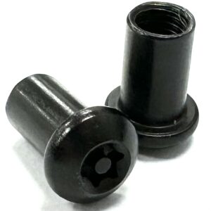 Button Head BLACK A2 Stainless Steel 6-Lobe Pin Barrel Nut