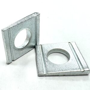 Square Taper Washers - BLUE Passivated Zinc Plated