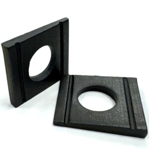 Square Taper Washers - Black Passivated