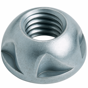 Kinmar Removable Two Way Security Nut - BLUE Passivated Zinc Plated
