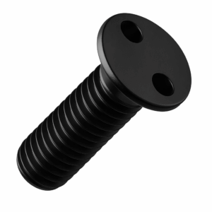 2-Hole-Security Machine Screws - Snake Eye Countersunk BLACK Stainless Steel A2