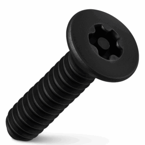 5-Lobe Pin Countersunk BLACK Stainless Steel A4 (316) Machine Screw