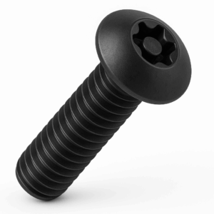 Security Machine Screws - Pin Torx Button Head BLACK Stainless Steel A2