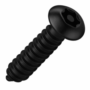 Security Self-Tappers - Pin Torx Button Head BLACK Stainless Steel A2