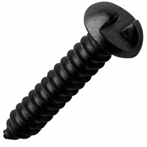 Security Self-Tappers - Clutch Head Round Head BLACK Stainless Steel A2 (304)