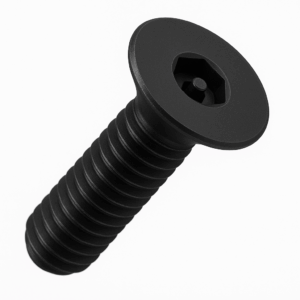 Security Machine Screws - Pin Hex Countersunk BLACK Stainless Steel A2