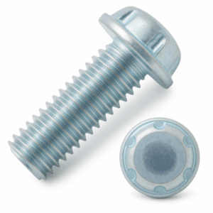 Flange Head Zinc Plated System Zero® Machine Screw