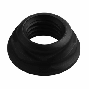 Security Scroll (Wave) Nuts - BLACK Stainless Steel A2