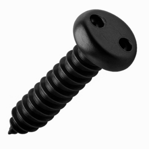 2-Hole Self-Tappers - Snake Eye Pan Head BLACK Stainless Steel