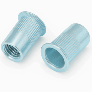 Steel Grooved Countersunk Head Open End Rivet Nut