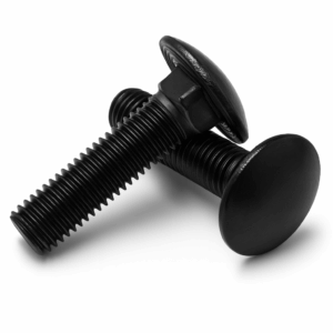 Coach / Carriage Bolts (Cup Square) - BLACK Stainless Steel A2