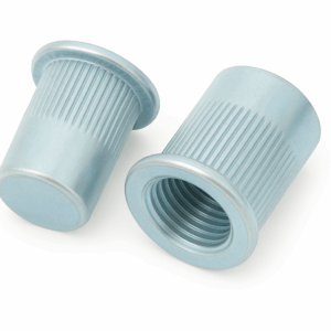 Steel Grooved Round Flat Head Closed End Rivet Nut