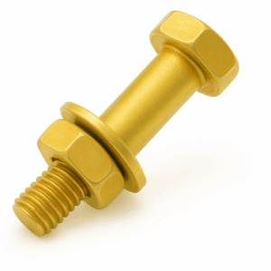 Assembled Hexagon High Tensile Bolts - Metric Grade 8.8 Yellow Zinc Plated