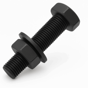 Assembled Hexagon Fully Threaded Setscrews - Metric Black Nylon