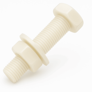 Assembled Hexagon Fully Threaded Setscrews - Metric Nylon