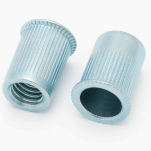 Steel Grooved Reduced Head Open End Rivet Nut