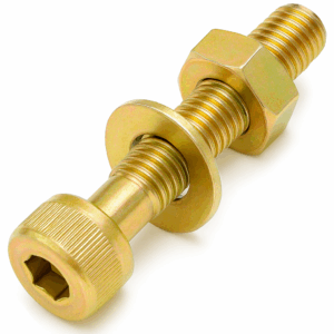 M2 Assembled Socket Cap Screws Yellow Passivated