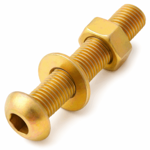 Assembled Socket Button Screws - High Tensile Yellow Zinc Plated