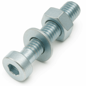 Assembled Low Head Socket Cap Screws - BLUE Passivated Zinc Plated