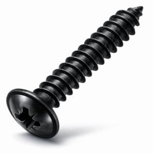 Pozi Flange Head Self Tapping Screws - BLACK Stainless A2