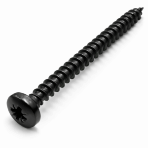 Micro Pozidriv Pan Head Self-Tapping Screws BLACK Stainless Steel A2