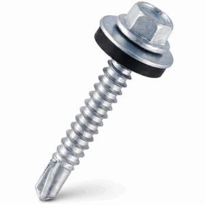 Hex Head Tek Screws for Light Steel Section with Bonded EPDM Washer BZP