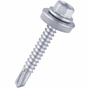 5.5 Hex Head Heavy Section Tek Screw with Washer - Zinc