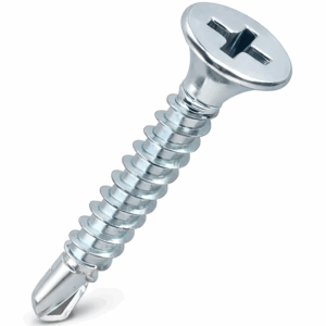 Phillips Countersunk Self-Drilling Screws - Zinc Plated