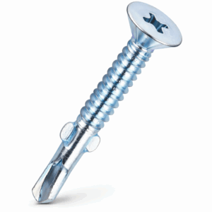 Countersunk Wing Screws - Light Gauge Steel