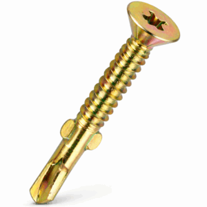 Countersunk Wing Screws - Light Gauge Steel YZP