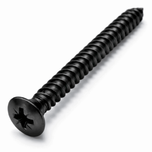 Pozi Raised CSK Self Tapping Screws - BLACK Stainless Steel A2