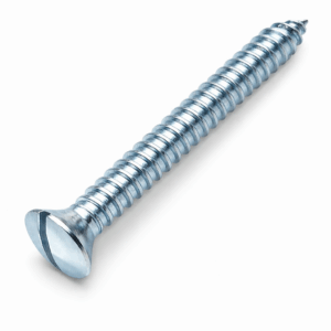 Slotted Raised Countersunk Self Tapping Screws BZP