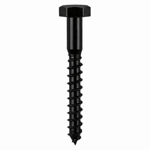 M5 Hexagon Head Coach Screws BLACK Stainless Steel A4