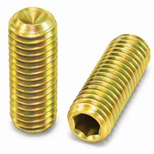 Socket Setscrews Cup Point - Yellow Zinc Plated