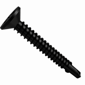 Phillips Countersunk Timber Tek Screws for Light Steel Section BLACK Stainless Steel A2