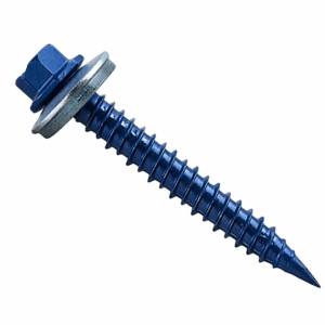 Evolution Masonry Screws with a Slotted Hex Head and Bonded EPDM Washer in Evoshield®